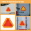 Road Reflectors Emergency Triangle Reflective Sign 1Set 7