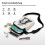 Bolso bandolera impermeable con correa ajustable. 7