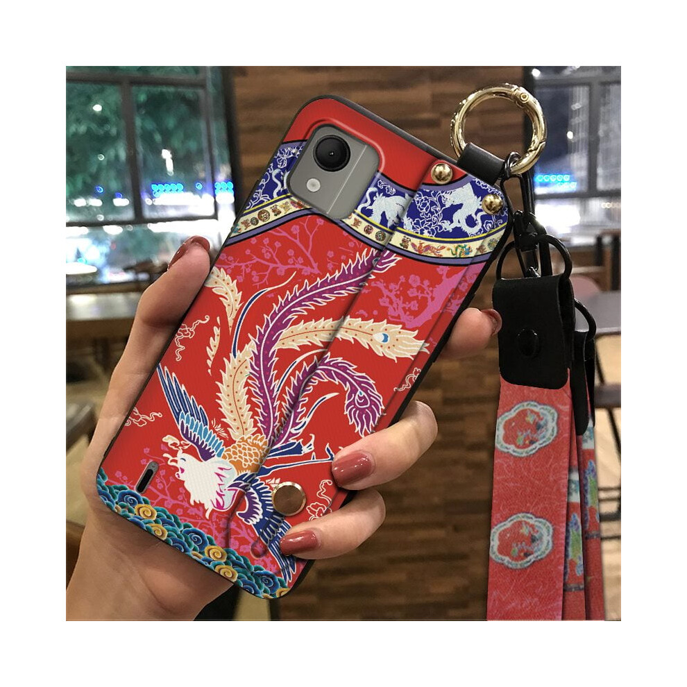 Nokia C110 4G Phone Case – Waterproof, Shockproof, Kickstand, Wrist Strap & Ring Lanyard, Anti-Dust, Chinese-Style Soft Back Cover 9159796000136