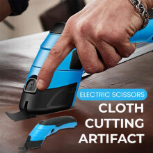 Cordless Scissors, USB-Rechargeable Fabric/Carpet/Leather Cutter – 1 Shears, 1 Blade, 1 Cable, Compatible with Tools Series