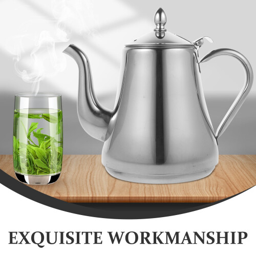 Stainless Steel Tea Pot with Removable Infuser 1