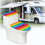 Toilet Cover Set Elastic Rainbow Stripes 2 Pack 6