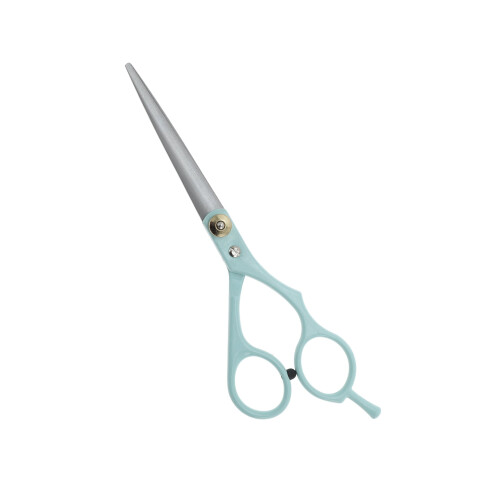 1 Pc Flat Shears Hair Cutting Scissors for Hair Styling Blue Silver Tone
