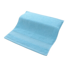 Bizhua Towel Plain Household Cotton Square Towel Soft Absorbent Face Towel Textile, 1X Towel