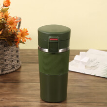 Tasse à café isotherme en acier inoxydable 400 ml avec couvercle à ouverture facile, mug de voyage anti-fuite, gobelet isotherme pour la maison,