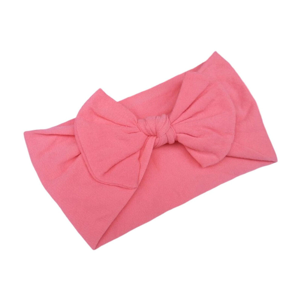 Soft Nylon Baby Hairband Hair Bows Gentle Elastic Headbands For Infants Toddler Multi Color