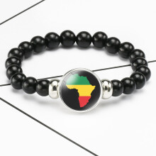 Acrecean Beaded Bracelet, Acrylic, Africa Countries