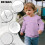Helllila Langarm-Sweatshirt für Kleinkinder, Rundhals-Pullover, Größe 7-8 6