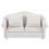 Minisofa til dukkehus, hvit loveseat 3