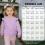 Helllila Langarm-Sweatshirt für Kleinkinder, Rundhals-Pullover, Größe 7-8 7