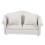 Minisofa til dukkehus, hvit loveseat 4
