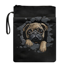 Book Cover with Pocket Polyester Fabric Notebook Wraps with Washable for Study, Daily Commuter Christian Bag Book Organzoer Holder