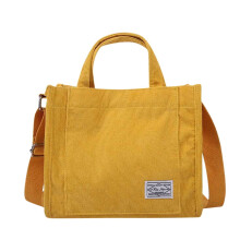 Dámska taška cez rameno, menčestrová crossbody kabelka, malá taška cez rameno