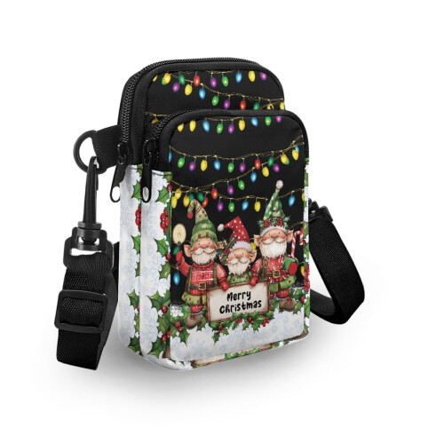 Umhängetasche mit Weihnachtsmannmuster aus Polyester 2