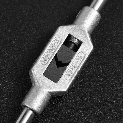 Metric Hand Tap Wrench Set, Plated Handles, Tapping Hand Tool for Precision Threading 1