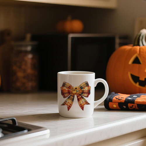 Fall UV DTF Stickers Maple Pumpkin Bow Cup Wraps 30 Sheets 1