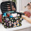 Cosmetic Toiletry Bag Large Capacity with Brush Slots 5