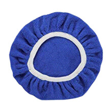 Clearance Home Essentials 8Pack Car Polisher Pad Bonnet (9 to 10 Inches) Soft Microfiber Polishing Bonnet Buffing Pad Cover Blue, 1 Waxing Kit