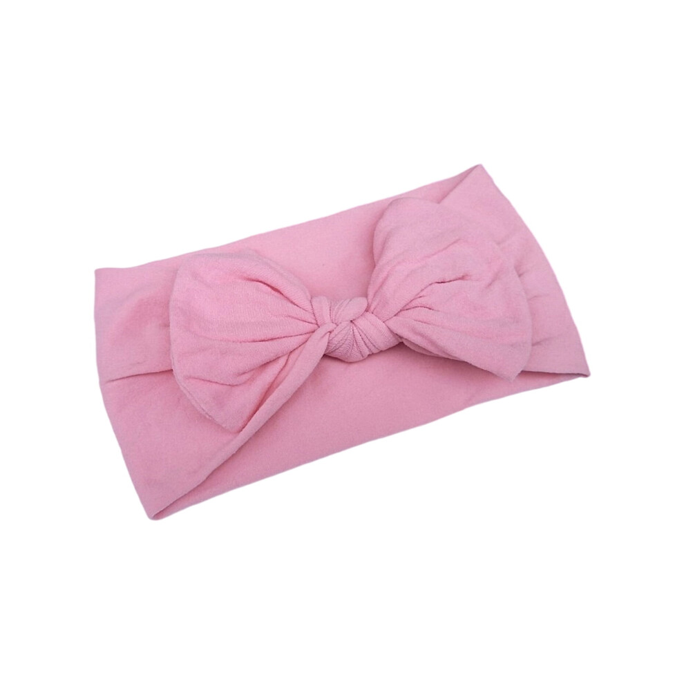 Unisex Soft Nylon Baby Hairband Hair Bows Gentle Elastic Headbands For Infants Toddler Multi Color