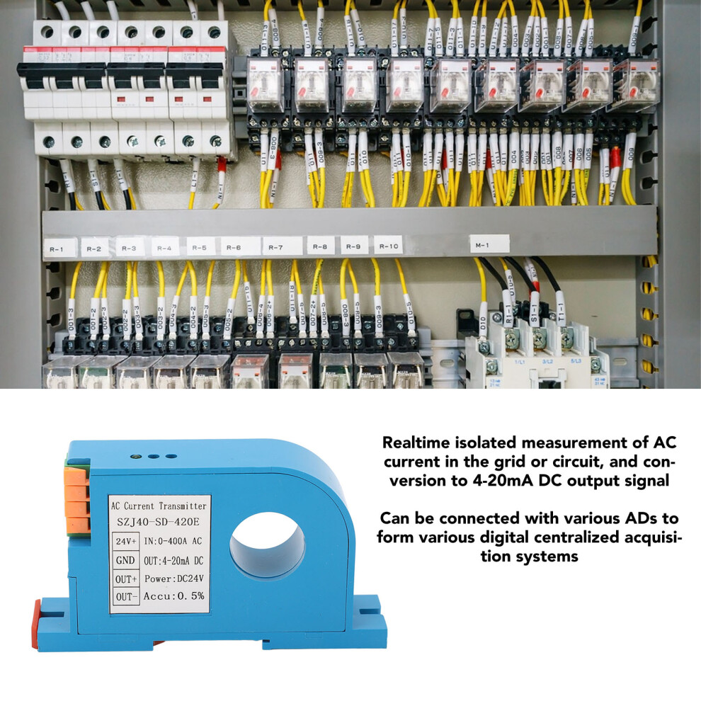 AC Current Transmitter 4-20mA Single Phase