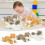 Vit plysch kattleksak realistisk design 43 cm 2