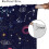 Παιδικές Κουρτίνες Galaxy – Έναστρος Ουρανός, Σχεδιασμός Διαστήματος & Πλανήτη, Σετ 6