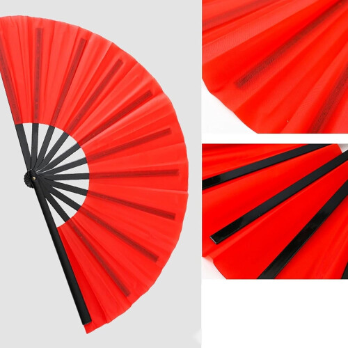 Bamboo Line Dance Popping Fan, 34 cm, Foldable 2
