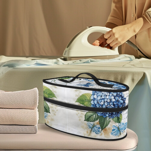 Portable Steamer Case Butterfly and Flowers Pattern Protective Protective Iron Accessories, Bag Only 1