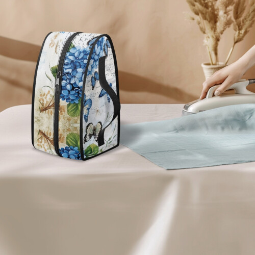 Portable Steamer Case Butterfly and Flowers Pattern Protective Protective Iron Accessories, Bag Only 2