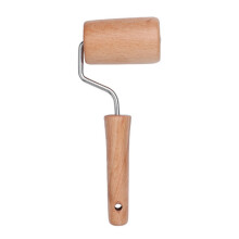 Natural Beechwood Dough Roller Ergonomic Handle Rolling Pin Multi Purpose Pastries Tortillas Pizzas Cookie Baking Tool