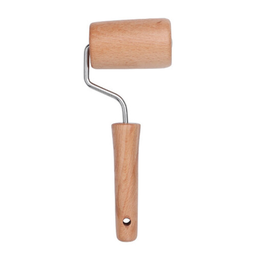 Natural Beechwood Dough Roller Ergonomic Handle Rolling Pin Multi Purpose Pastries Tortillas Pizzas Cookie Baking Tool