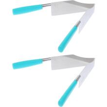 Lot de 2 coupe-gâteaux en acier inoxydable, outils de levage stables pour gâteaux, tartes, desserts, pains et pizzas (couleur aléatoire)