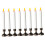 LED Flameless Candles White ABS 8 pcs 4