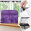Purple Tie-Dye Sewing Machine Cover with Handle and Zipper 7