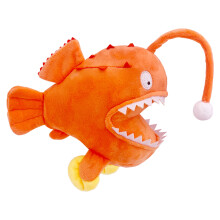 (Orange) Peluche Poisson-Diable : Cadeau Doux pour Enfant