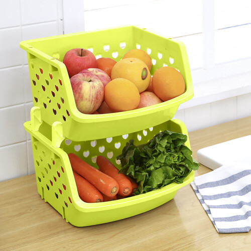 Stackable Storage Bins for Pantry 1 Pack Small Open Front Storage Bins, For Organizing Food, Kitchen, and Bathroom Essentials (Green) 2