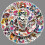 Flower Skull Graffiti Stickers Pack of 50 2