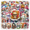 Flower Skull Graffiti Stickers Pack of 50 8