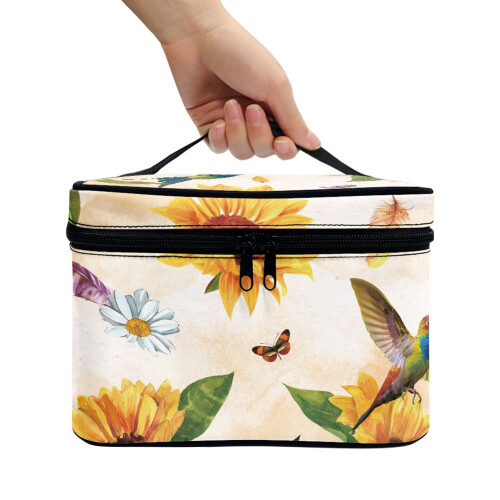 Travel Organizer Bag Lightweight Large Capacity Sunflower 1