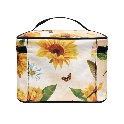Travel Organizer Bag Lightweight Large Capacity Sunflower 2