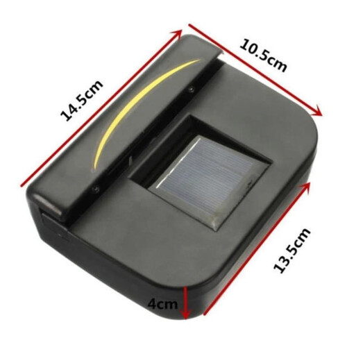 Solar-Powered Car Fan, Automatic Ventilation Fan for Car Cooling, Universal Fits for All Vehicles, Black 2
