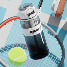 Gourde de sport de 800 ml avec paille haute et poignée résistante à la chaleur – Gobelet portable à double paroi pour étudiants et usage