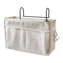 Opruiming Opbergmand voor studentenkamers, hangmand voor naast het bed, opbergtas van stof voor naast het bed, opbergtas voor naast het bed
