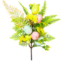 Pastel Easter Eggs and Berries Floral Stem Artificial