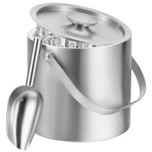 3L Leakproof Double-Walled Stainless Steel Ice Bucket with Scoop, Wine & Cocktail Chiller – Compatible with Bar Party Use