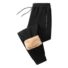 Women's Thermal Joggers with Pockets Cargo Sweatpants Black
