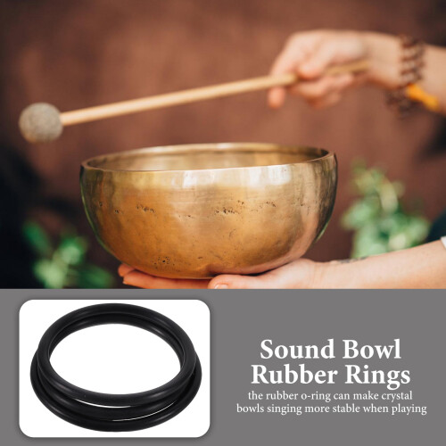 Crystal Singing Bowl Rubber Rings 3 Pcs 2