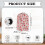 Housse de mixeur-blender Strawberry Love en polyester 6