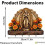 Gouden Maagd Maria Sleutelhouder 2D Biddende Maria Muur 3
