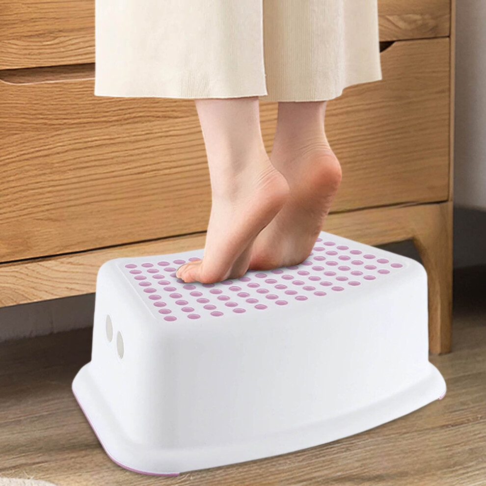 Childrens Step Stool for Bathroom Sturdy Non Kids Footrest Toddler Toilet Safe Standing Platform
